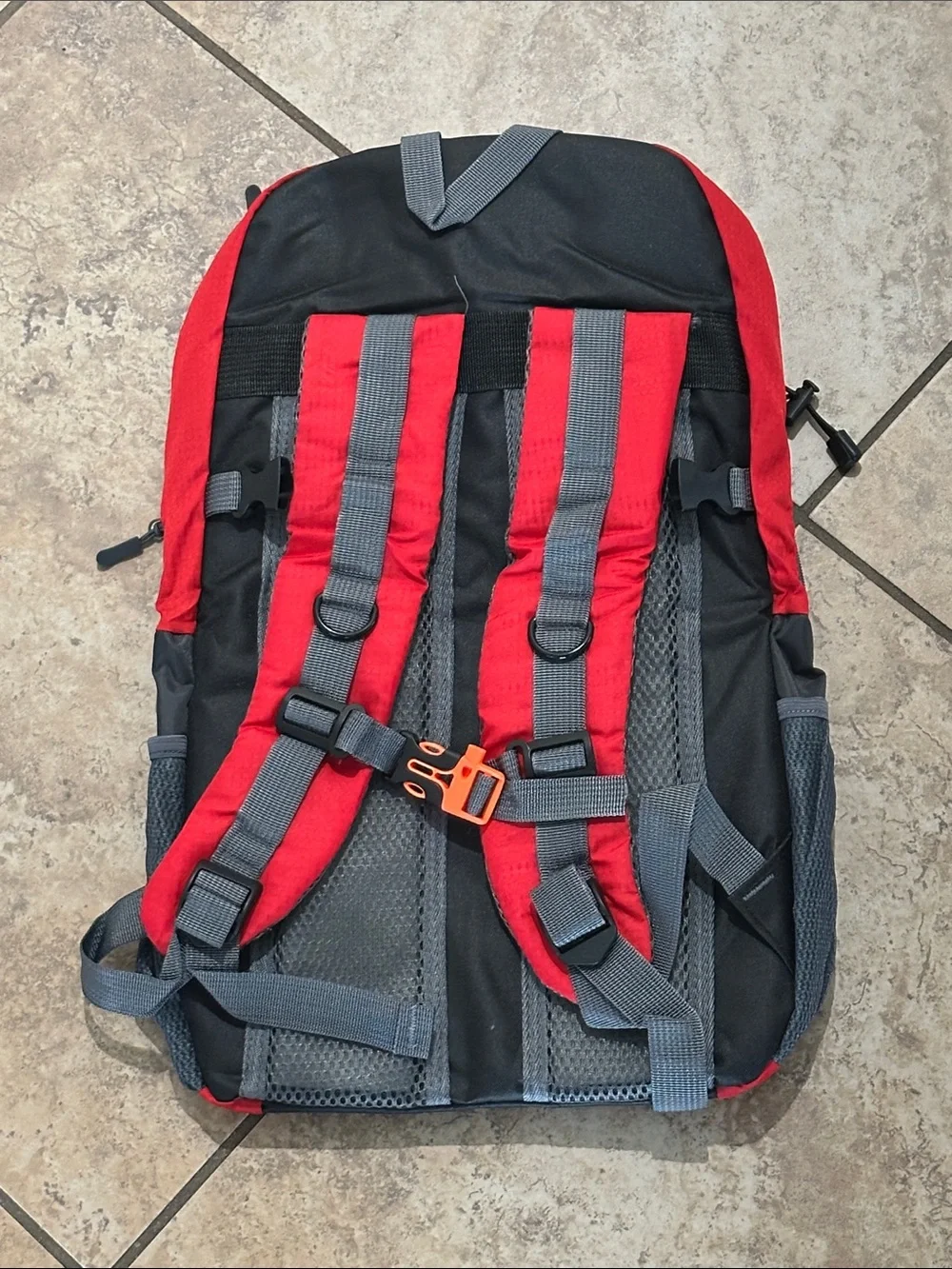 Red and Gray Men’s Backpack - Unbranded